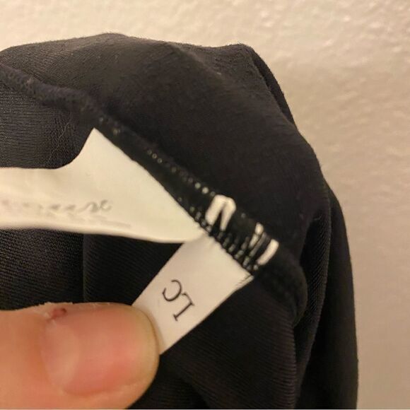 Glamour dance costume leotard black blue sequin stone mesh velvet LC large child - Picture 4 of 9